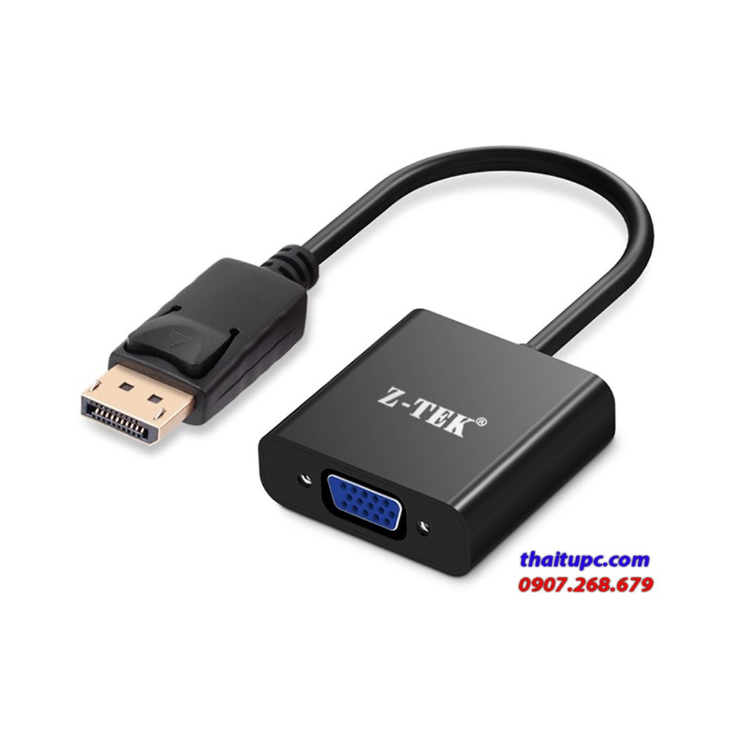 Cáp displayport - vga 20cm z-tek