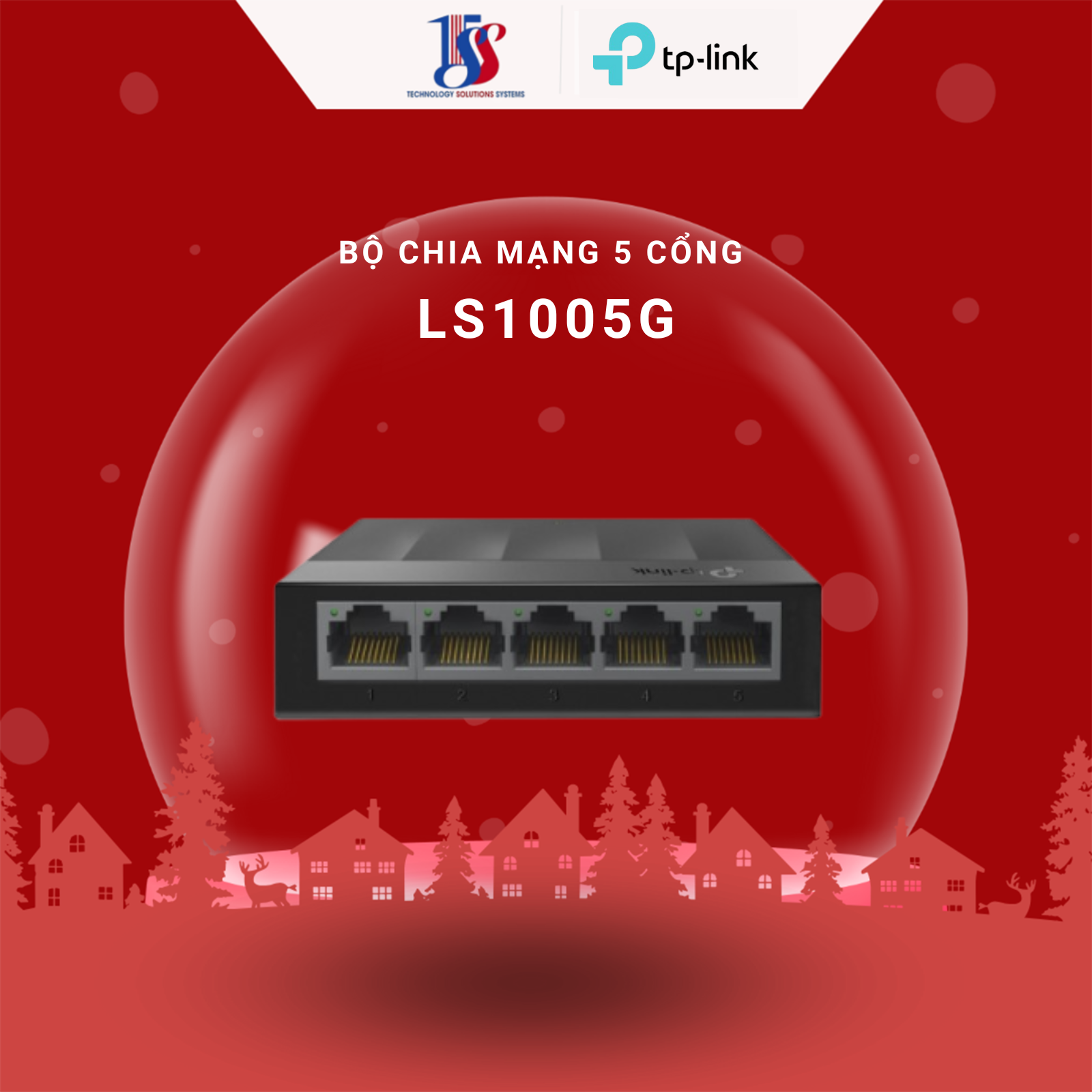 Bộ chia mạng, SWITCH TP-LINK LS1005G 5 PORT 10/100/1000mbp tốc độ gigabit - bảo hành 24 tháng