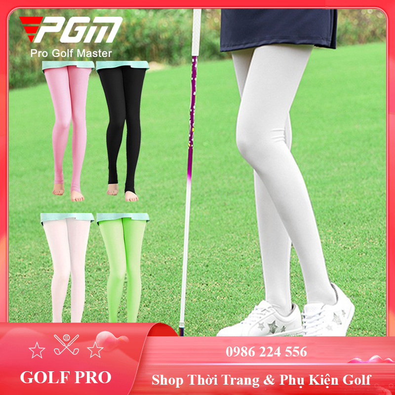 Quần tất golf nữ PGM thể thao nhiều màu xà cạp lụa thoáng khí mặc được cả 4 mùa QT001
