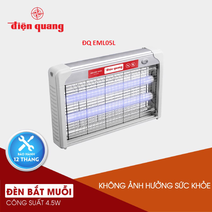 Đèn bắt muỗi điện quang eml05l 40m2 kt