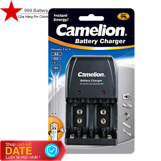 1 máy sạc pin aa, aaa, 9v camelion bc0904s