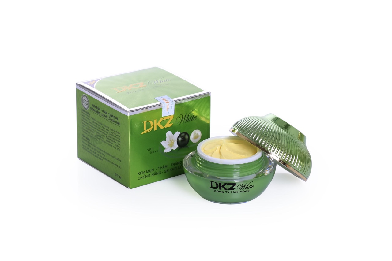 Kem Mụn - Thâm - Trắng Da - Chống Nắng & Se Khít Lỗ Chân Lông ( DKZ-WHITE ) 35G