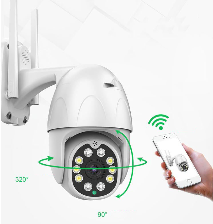 Camera Wifi Yoosee Thân Ngoài Trời Full HD 1080P, Camera Ngoài Trời, Camera Yoosee Ngoài Trơi Camera Wifi Camera IP Ngoài Trời Yoosee PTZ 2 Râu FullHD 1080P 6 LED Trợ Sáng 4 LED Hồng Ngoại Đàm Thoại 2 Chiều Hỗ Trợ Xoay 360 Độ.