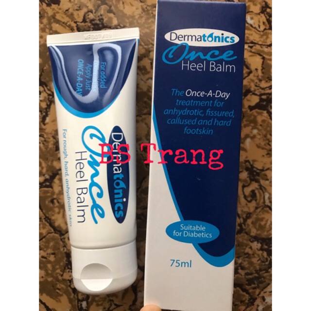 Kem giảm nứt nẻ gót chân, bàn chân, ngón chân tay once heel balm dermatonics 75ml