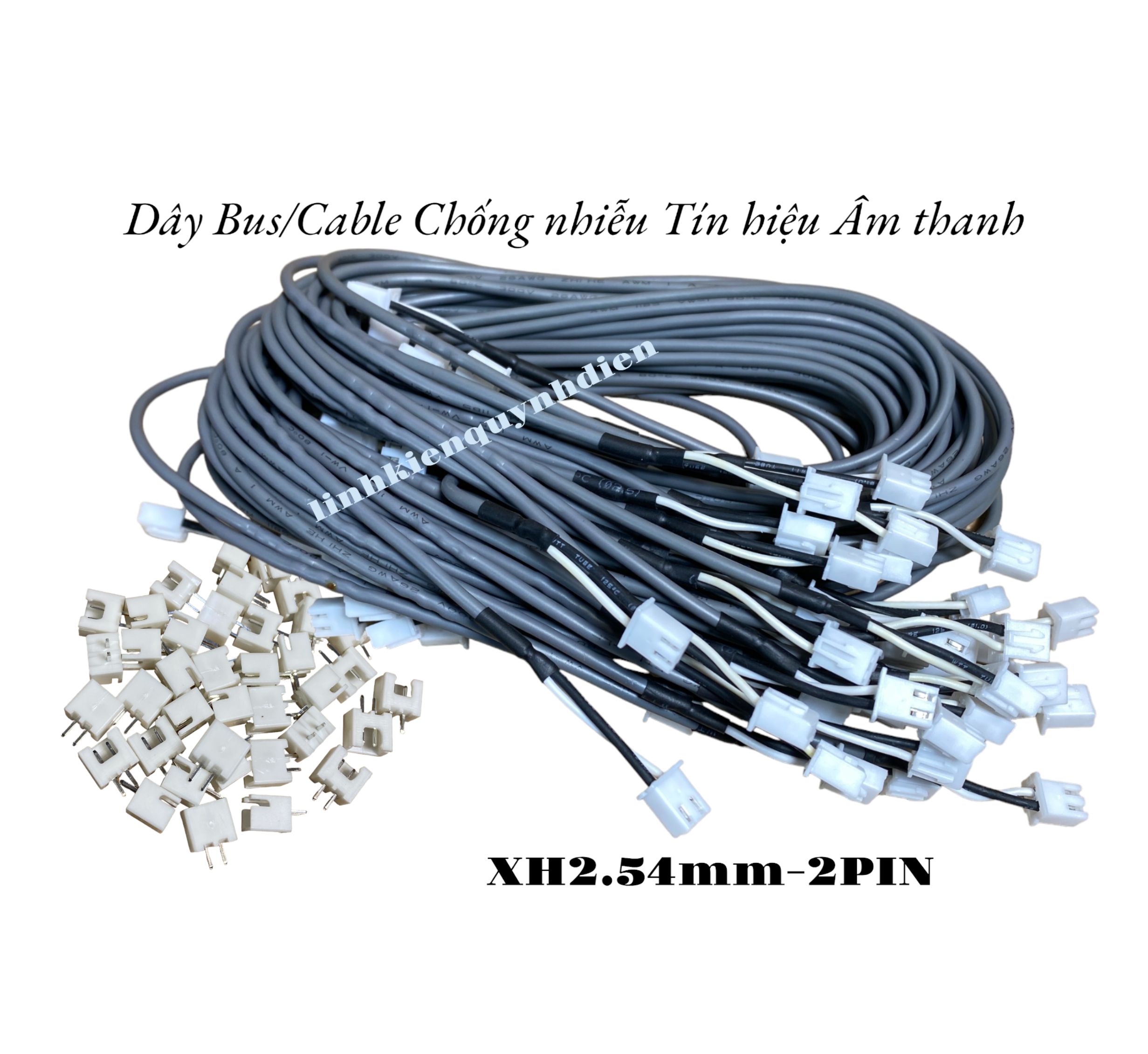 Dây tín hiệu âm thanh, dây bus, cable nối xh2.54-2p dài 10cm 20cm, 30cm, 40cm, 50cm