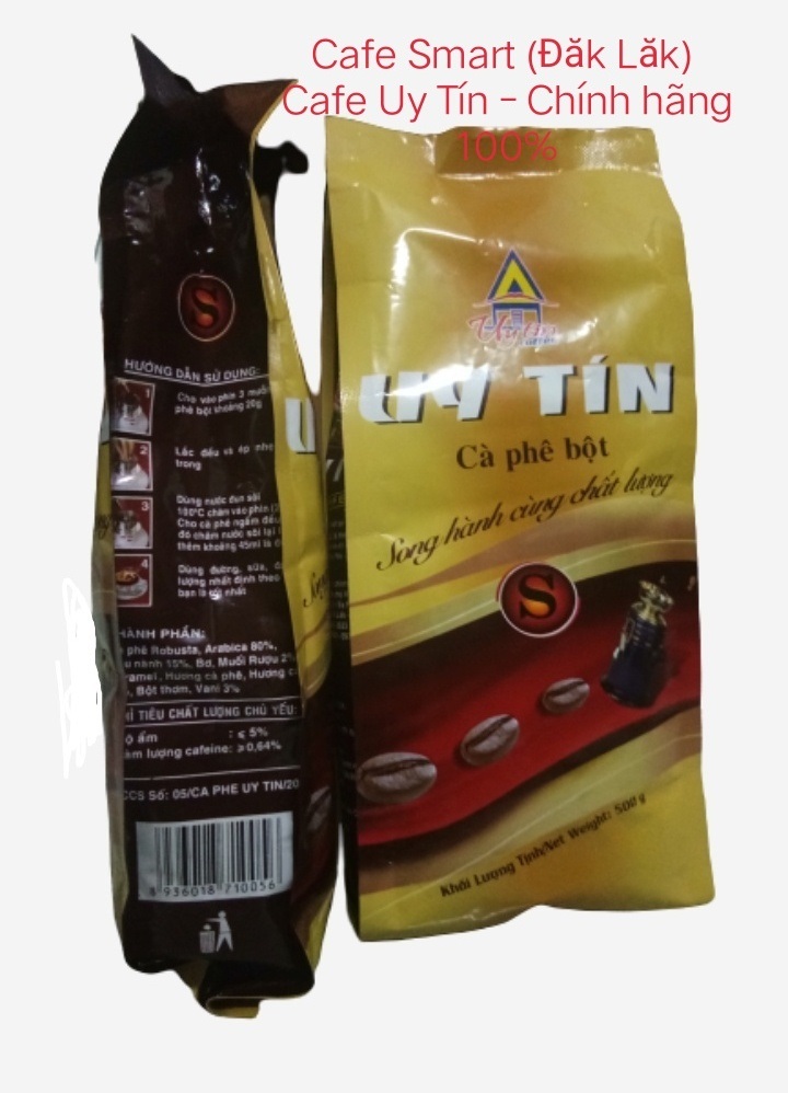 CÀ PHÊ UY TÍN LOẠI S (500G) - Cà Phê Bột Nổi Tiếng Buôn Ma Thuột - ĐẶC SẢN ĐĂK LĂK- Được tuyển chọn từ những hạt cà phê Robusta,Arabica chín-Cà phê rang xay nguyên chất rất được các tín đồ cà phê ưa chuộng