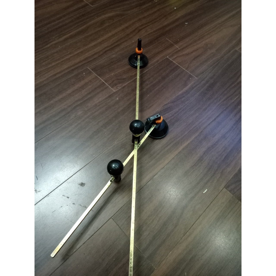 Dao cắt kính tròn - Dao compa căt kính đường kính 60cm. 1,2m củ dầu 6 lưỡi quay tròn