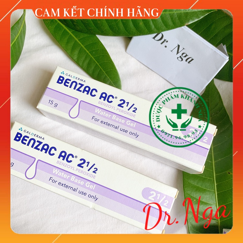 Kem giảm mụn benzac ac 2.5% 15g