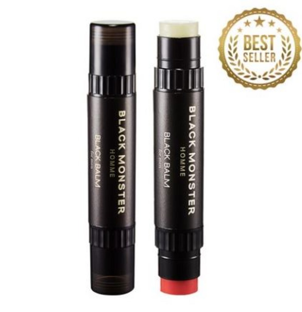 Son dưỡng môi 2 đầu cho nam - BLACK MONSTER LIP BALM