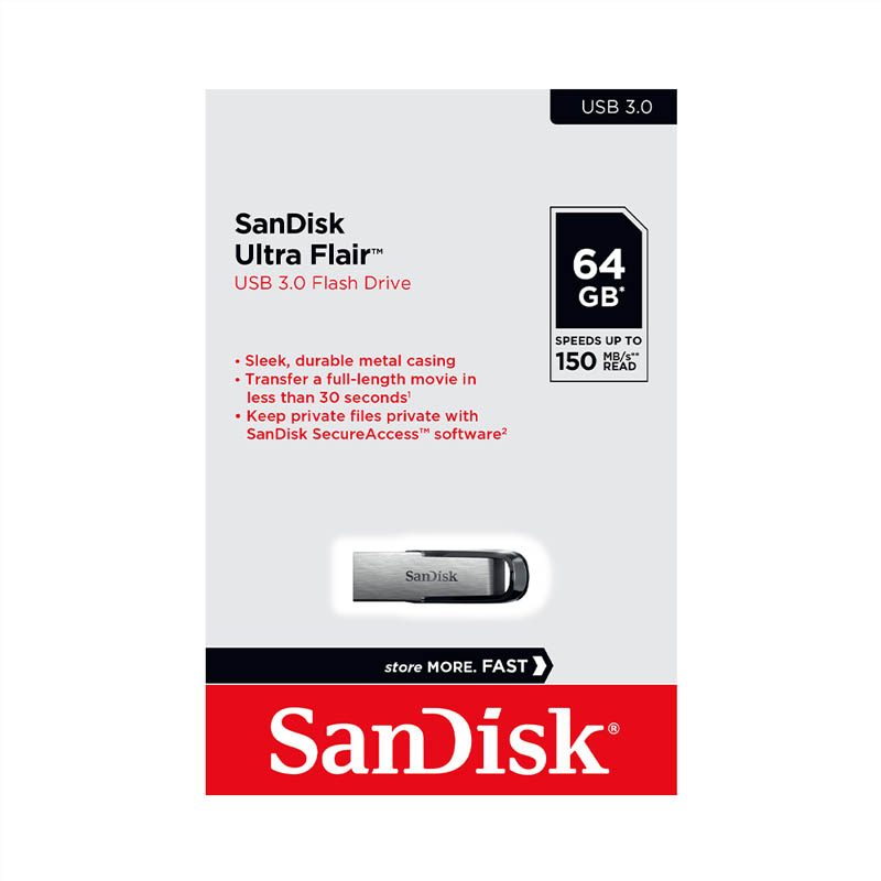 Usb 3.0 sandisk cz73 ultra flair 64gb 150mb/s - phụ kiện 1986