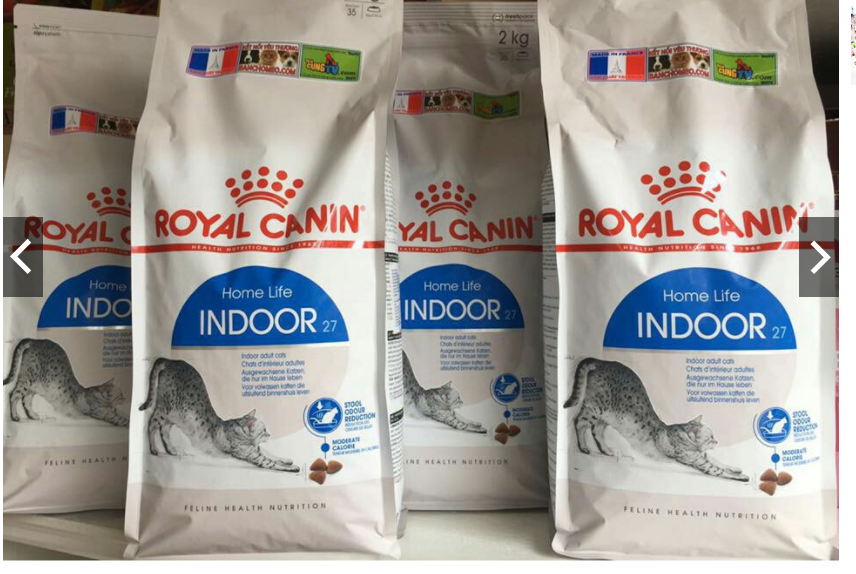 Thức ăn hạt cho mèo trưởng thành Royal Canin Indoor 27 400G