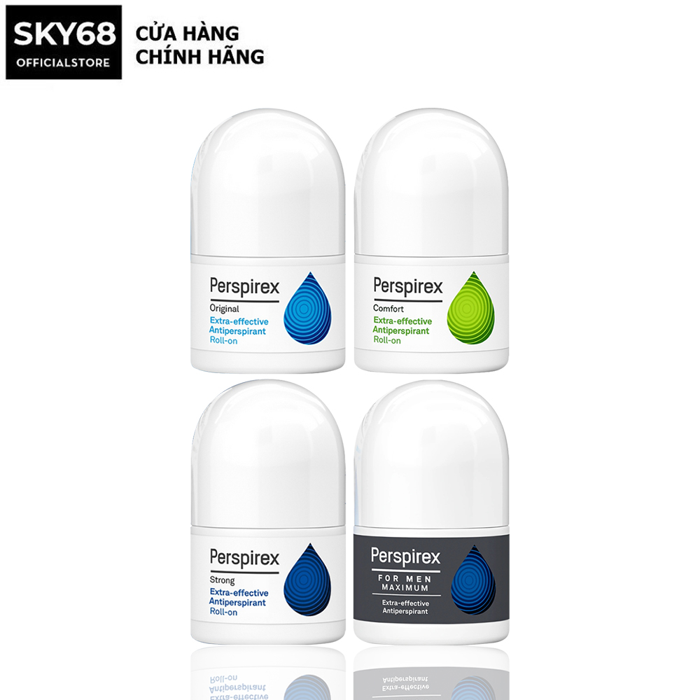  Lăn Khử Mùi Perspirex Giảm Tiết Mồ Hôi Dành Cho Mọi Loại Da 20ml 