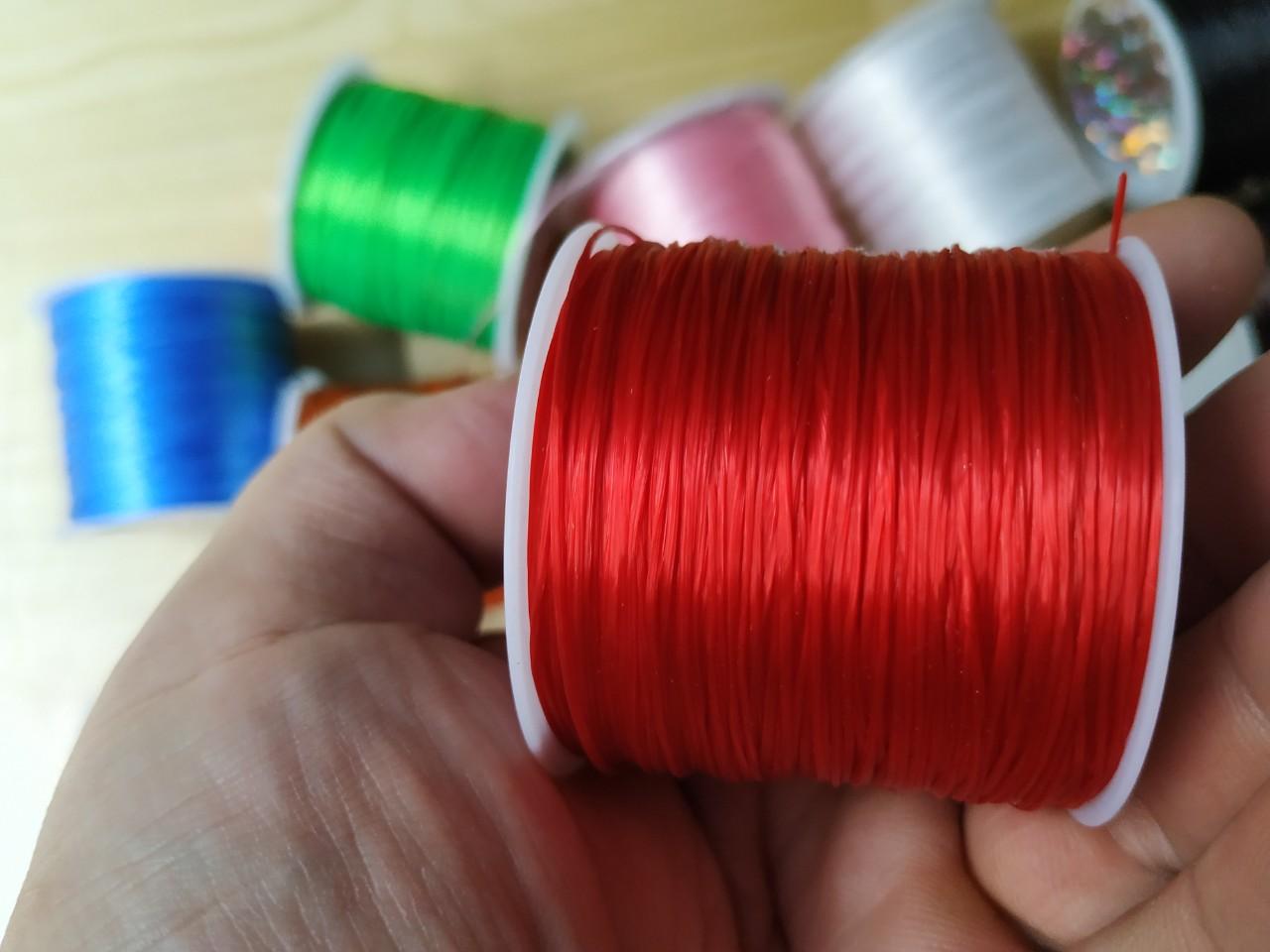 [TS] Cuộn Dây Cước lụa nhiều màu 0.3mm dài 60m
