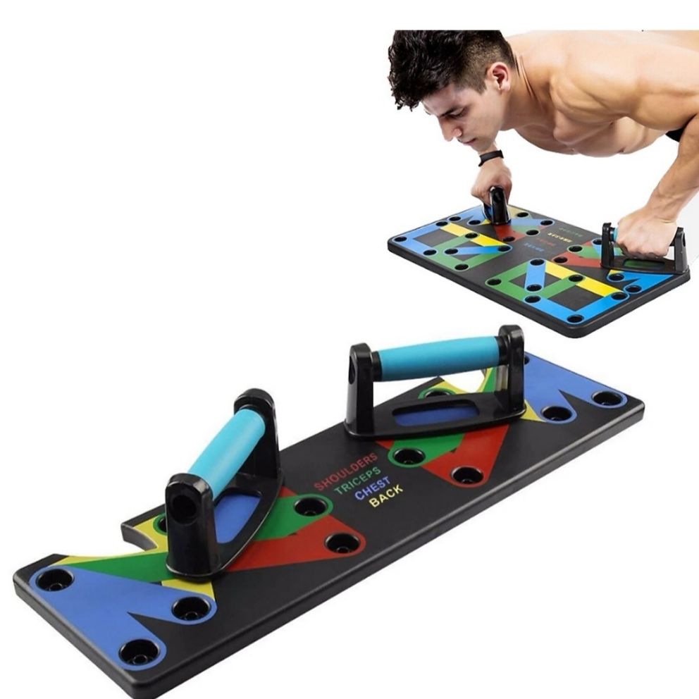 [ GIẢM GIÁ – CỰC SỐC ] Bảng Tập Luyện Hít Đất Cao Cấp, Dụng Cụ Chống Đẩy Hít Đất Chuyên Nghiệp, Chống Đẩy Đa Năng 14 In 1, Thiết Kế Nhỏ Gọn, Kiểu Dáng Đơn Giản, Tiện Lợi, Hỗ Trợ Các Cơ Bắp Săn Chắc, Chịu Lực Cực Tốt Và Cực Bền.