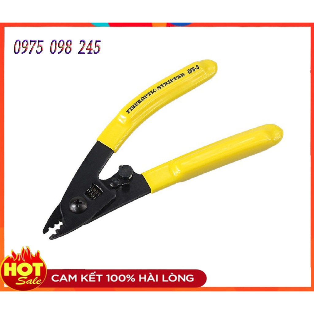Kìm tuốt sợi quang vàng 3 khe CFS3