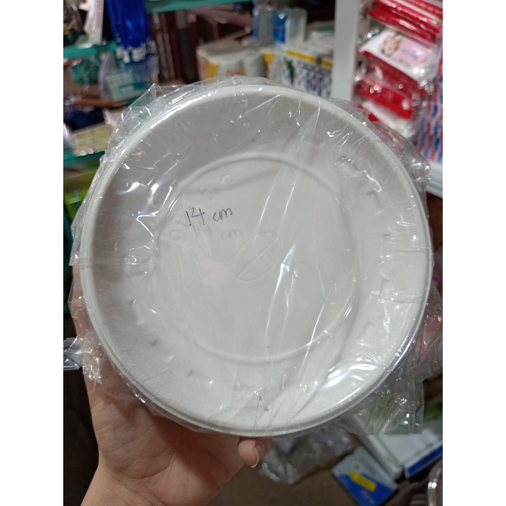 Đĩa nhựa 222 ăn bánh sinh nhật - gói 50 cái
