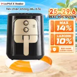 Nồi chiên không dầu GAABOR 6.5 lít AF65M-BK01A công suất 1400W vỉ chiên rời tách dầu - Bảo hành 12 tháng 1 đổi 1