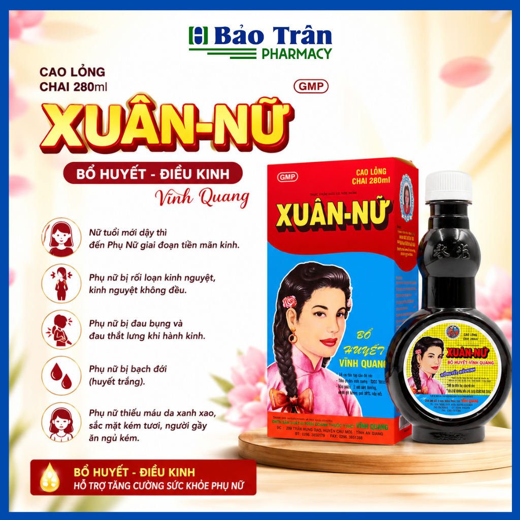 XUÂN NỮ BỔ HUYẾT CAO 280ML VĨNH QUANG