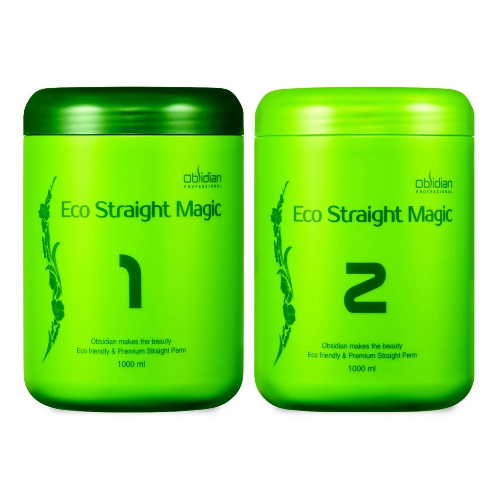 Kem duỗi tóc sinh thái không mùi Obsidian Eco Straight Magic 1000mlx2