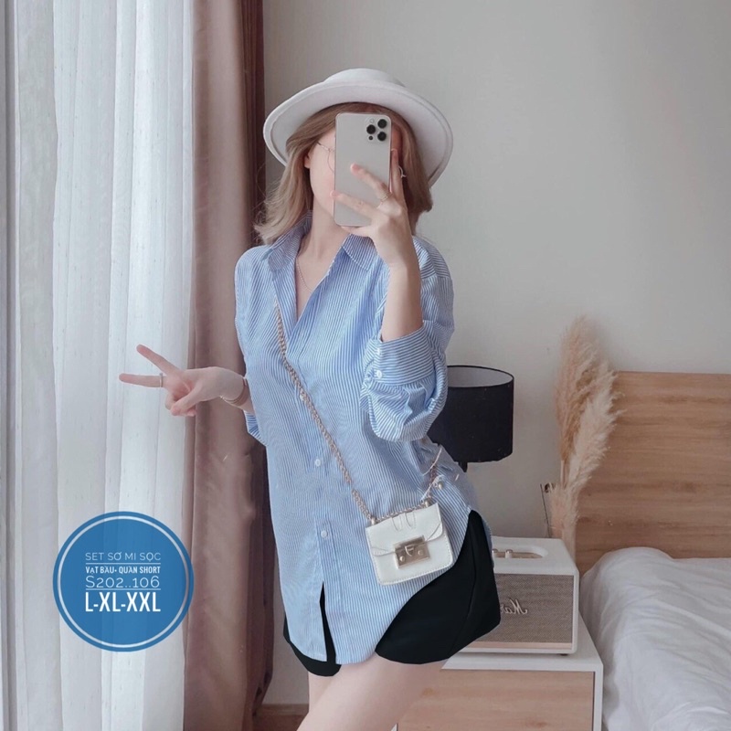 Set sơmi đi du lịch bigsize đi chơi đi dạo phố đều được