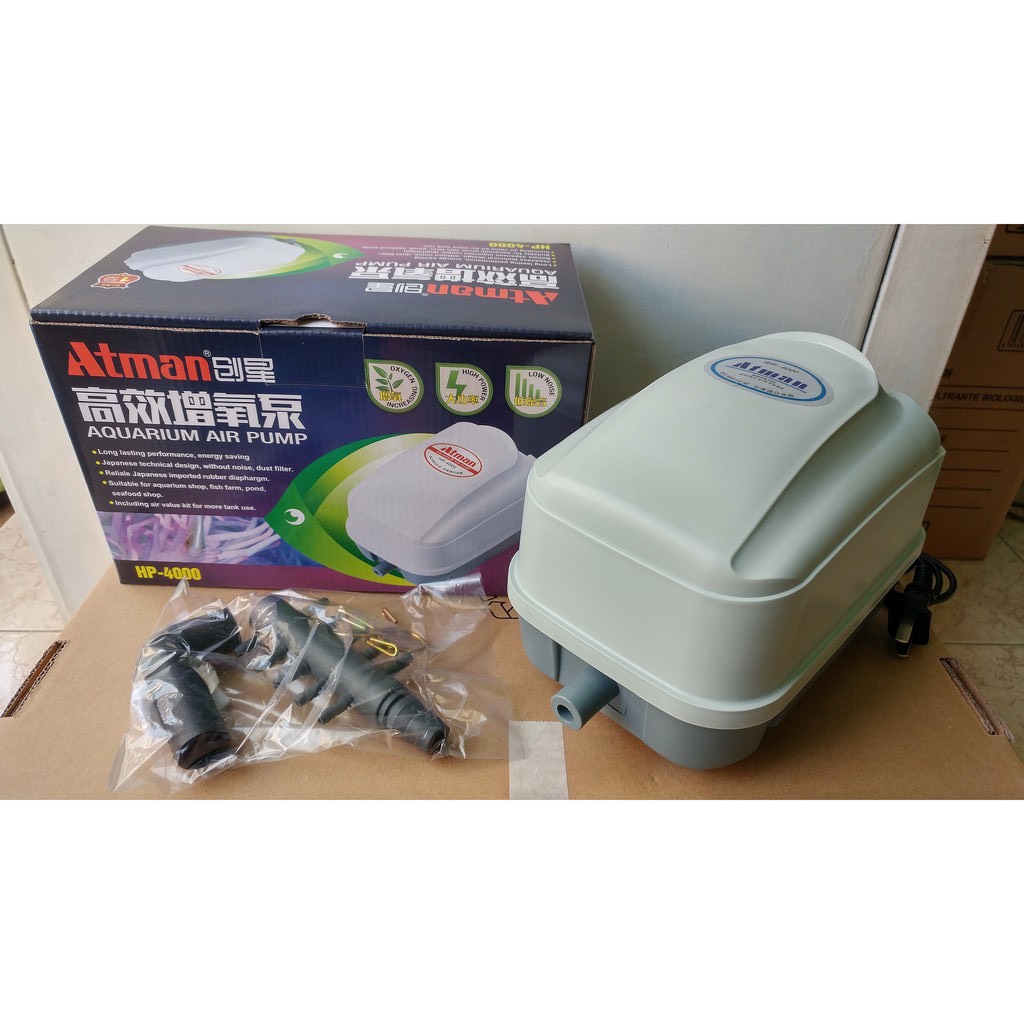 Máy sủi oxy atman máy sủi khí tiết kiệm điện atman dùng cho hồ cá. [hp-4000-8000-12000