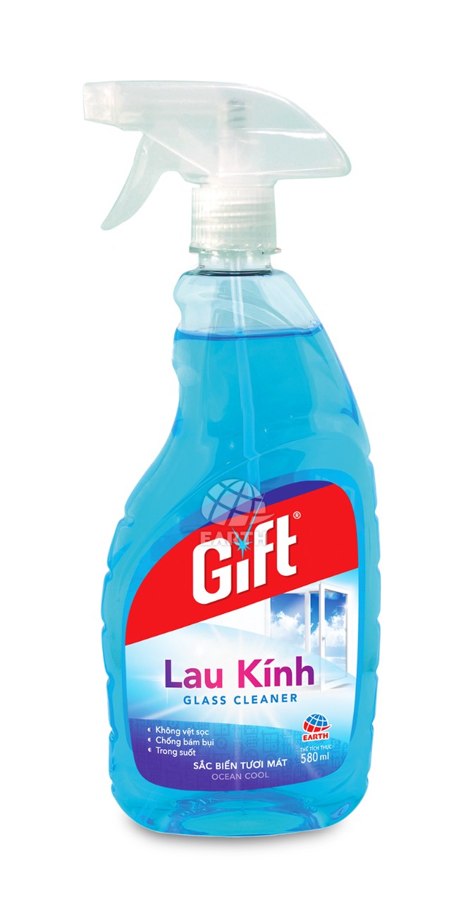 Nước lau kính Gift Sắc Biển - Sắc biển tươi mát - chai 580 ml
