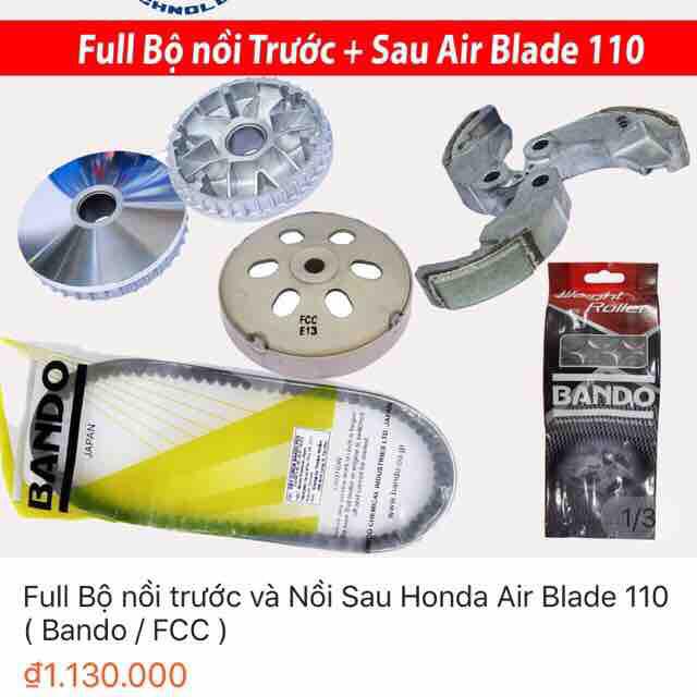 Bộ côn honda Air blade 110 / bộ nồi Honda ab 110 / full bộ côn nồi xe tay ga