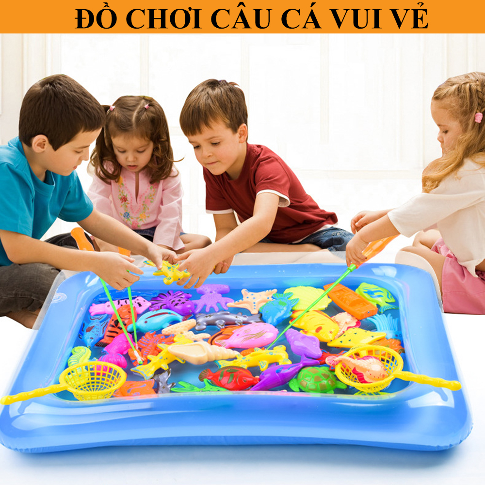 Bộ câu cá phao và giỏ cho bé - Bộ đồ chơi câu cá cho bé