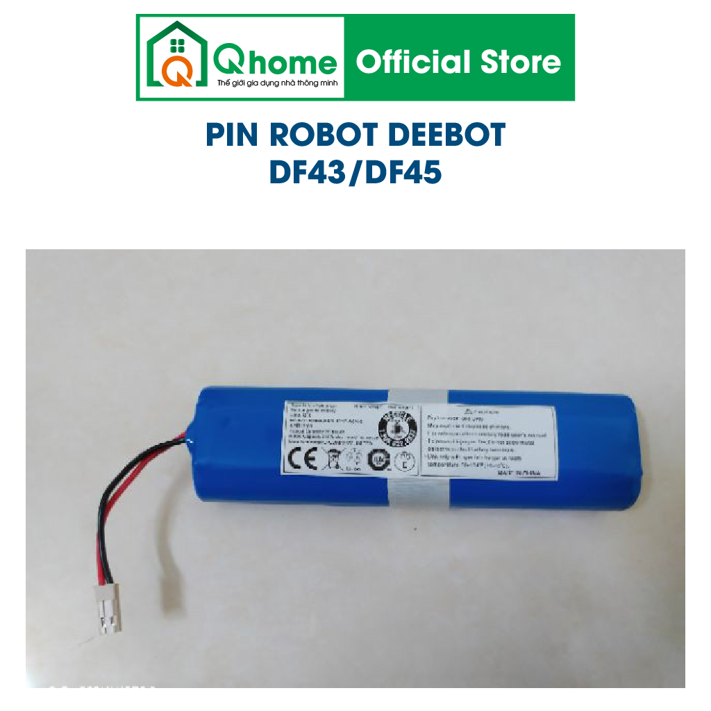 Pin robot hút bụi lau nhà deebot ecovacs df43/df45 mới 100% nhập khẩu