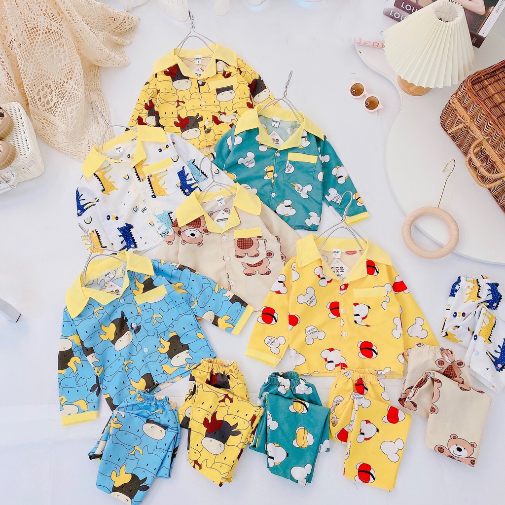 Đồ bộ quần áo dài tay cho bé pijama QATE798