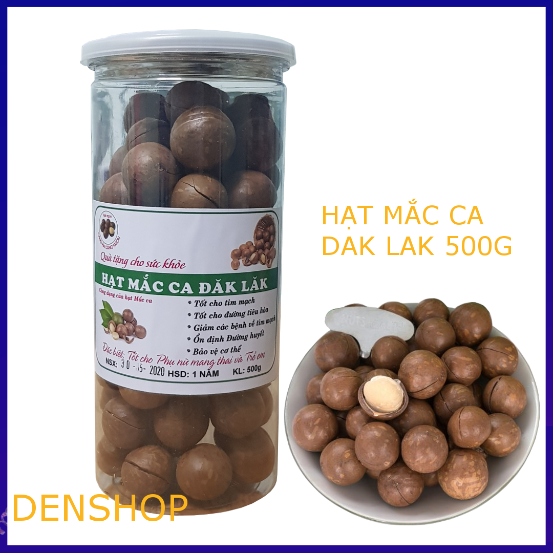 [HCM]Hạt Macca Đăk Lăk ăn liền 500g - Hạt mắc ca - Macadamia Nut
