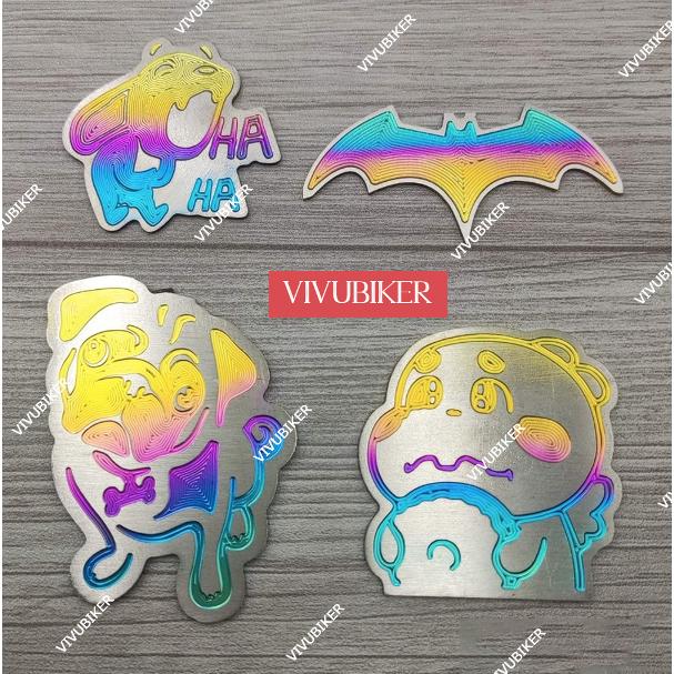 Tem sticker logo titan gr5 bulldog batman
