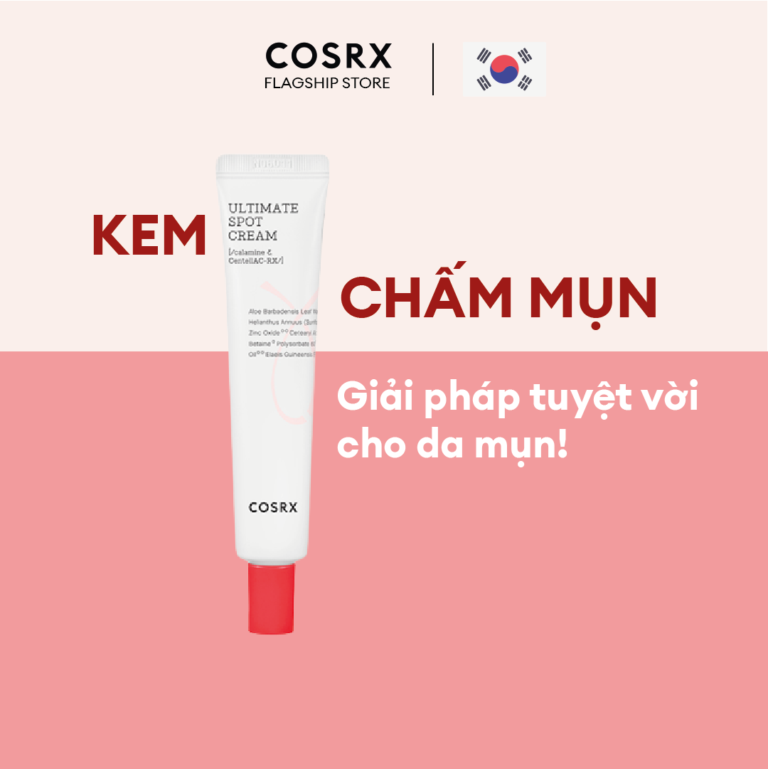 Kem Chấm Mụn Giảm Viêm COSRX AC Collection Ultimate Spot Cream 30g