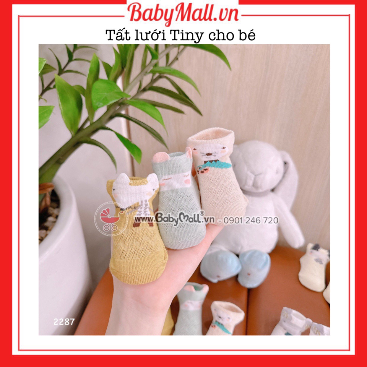 Tất lưới Tiny cho bé Babymall.vn