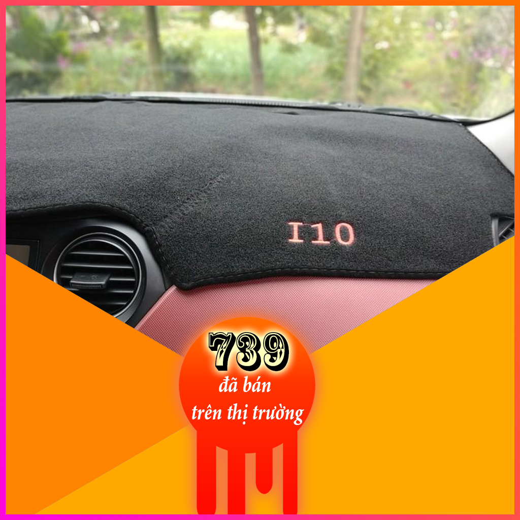 Thảm chống nắng taplo xe Hyundai Grand i10 chất liệu nỉ