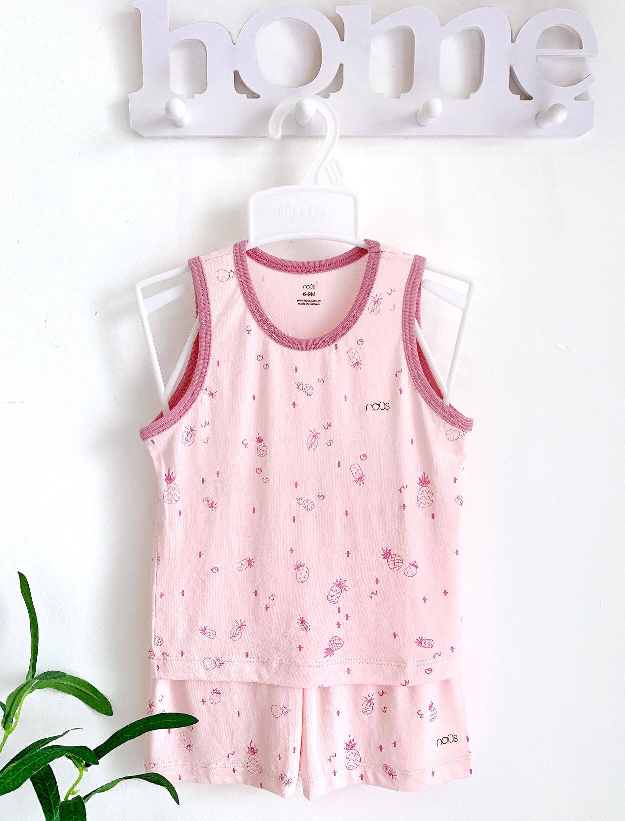 Bộ ba lỗ in họa tiết - Nous petit/ air/ doux - Quần áo trẻ em