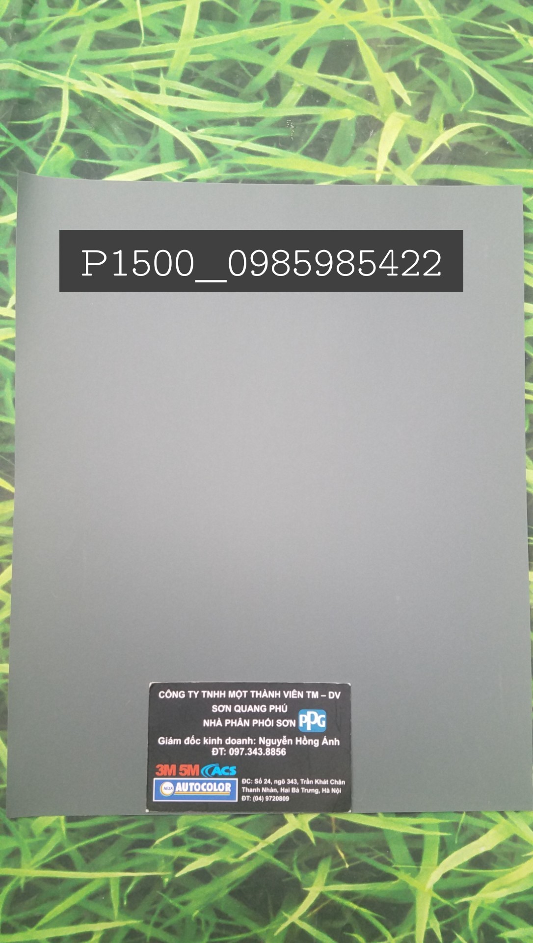 5 tờ Giấy Nhám Kovax Nhật P1500 Kích thước 23x28mm ( Sơn oto xe máy ), nhám nước nhật đen SONQUANGPHU422