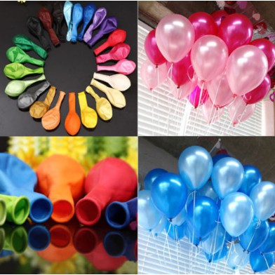 Bóng nhũ loại nhỏ thái lan 6" bịch 50 chiếc