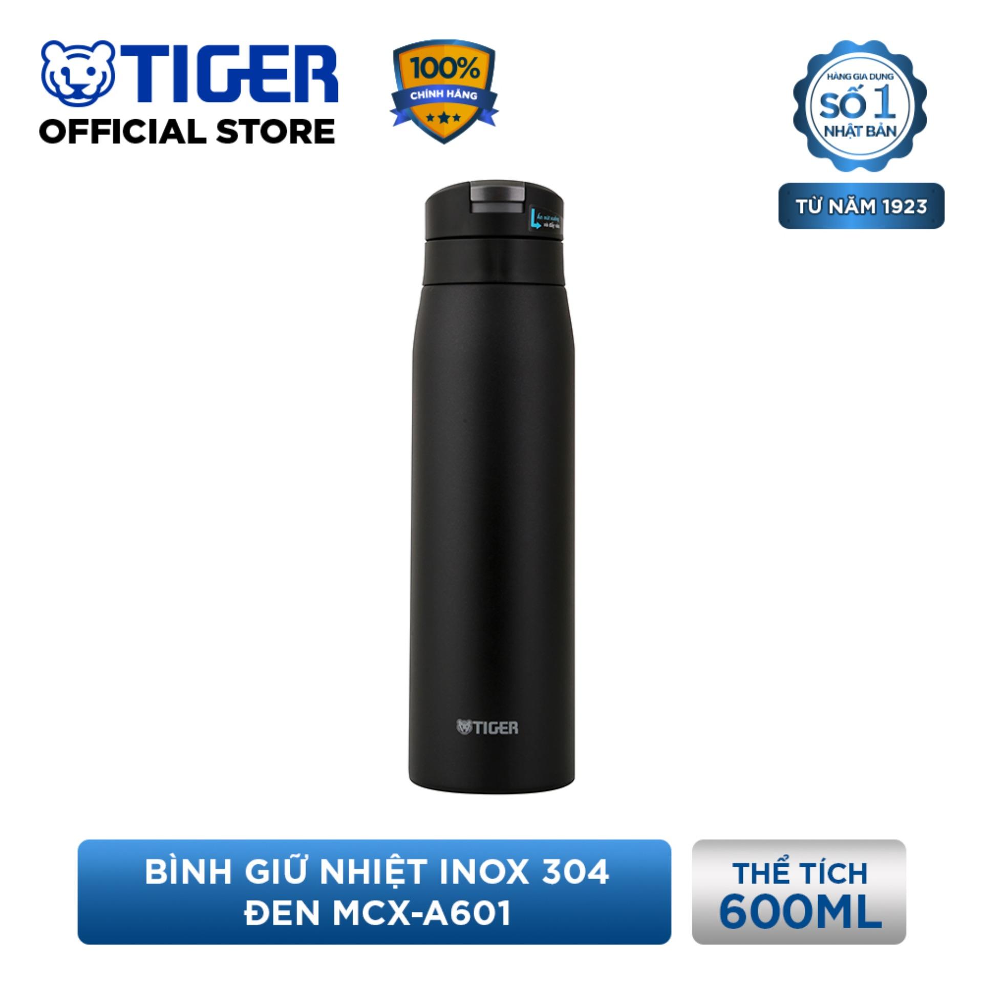 Bình giữ nhiệt lưỡng tính inox 304 cao cấp tiger mcx-a601