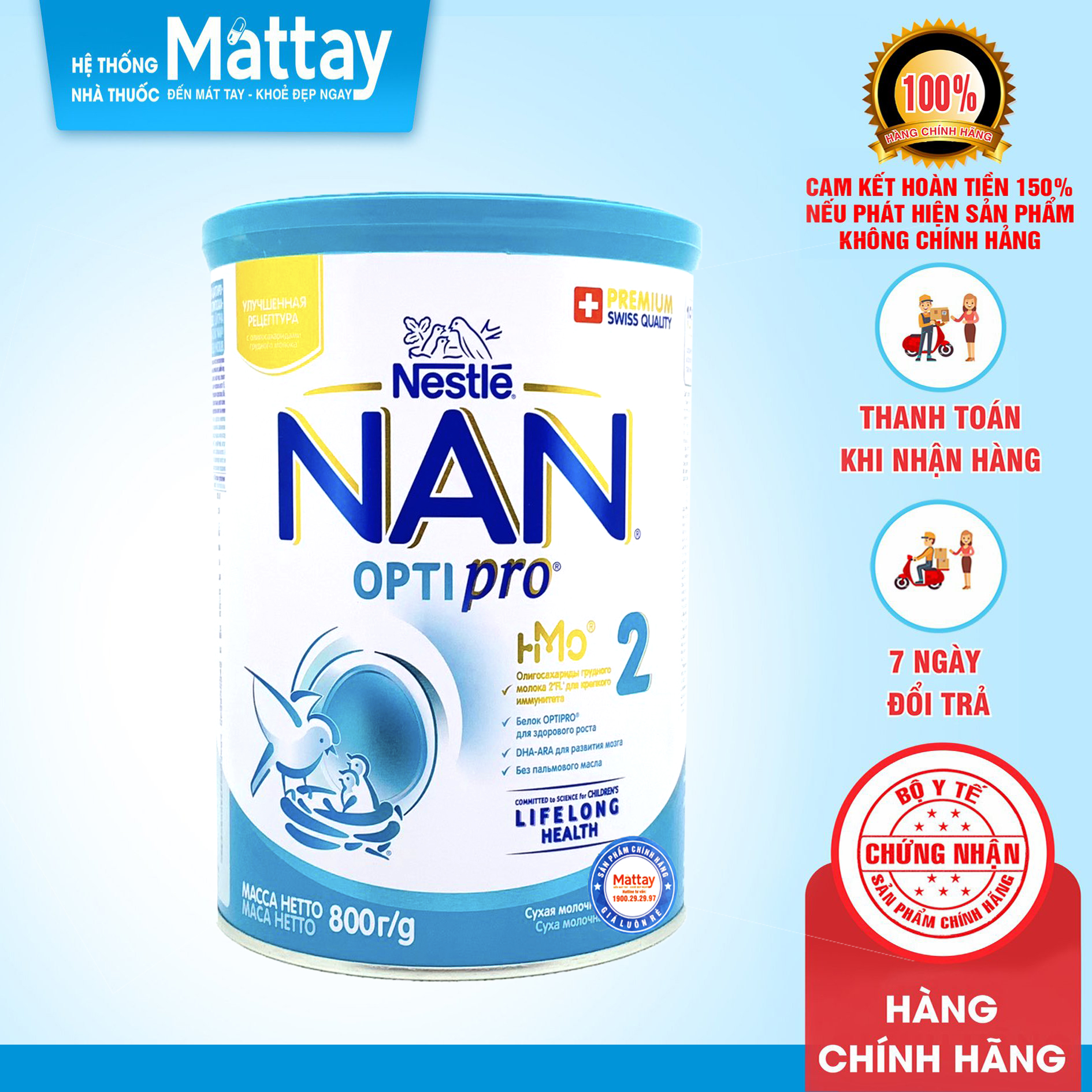 Sữa nan nga số 2 - lon 800gr - nội địa nga