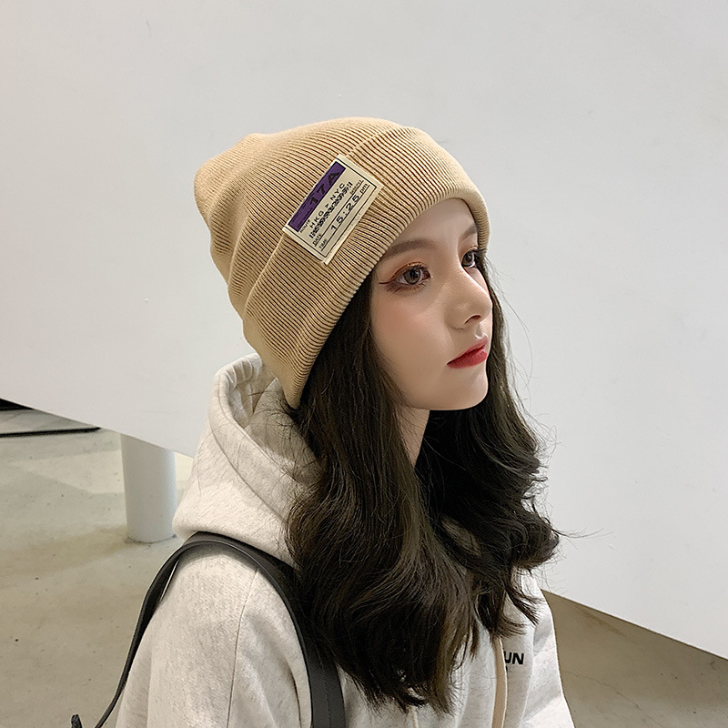 Mũ len dệt kim cao cấp beanie nhiều màu thời trang Hàn Quốc
