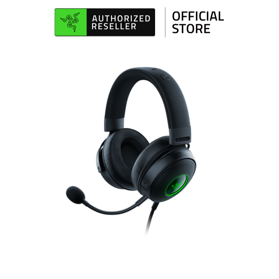 Razer kraken v3 - wired usb gaming headset with razer chroma rgb | thx spatial audio | chroma rgb