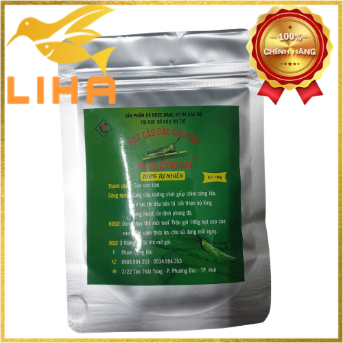Hạt Cào Cào Phạm Công Hải 100gr - Giúp Chim Nhanh Đạt Lửa - Thay Lông