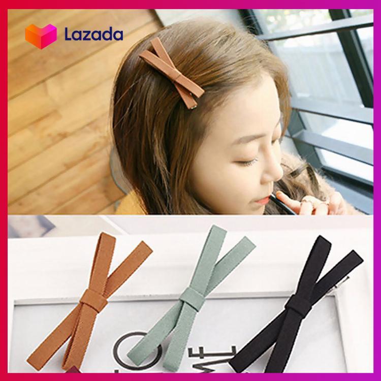 Combo 2 kẹp tóc chéo đính nơ cách điệu hàn quốc - kashop