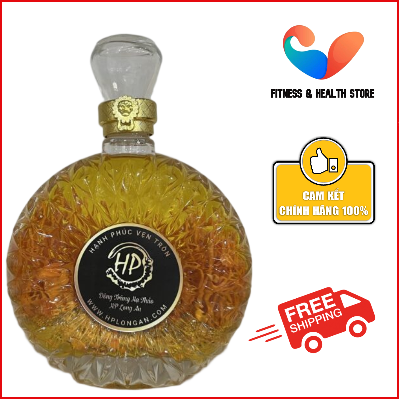 Rượu đông trùng hạ thảo chai xo 500ml – hp long an