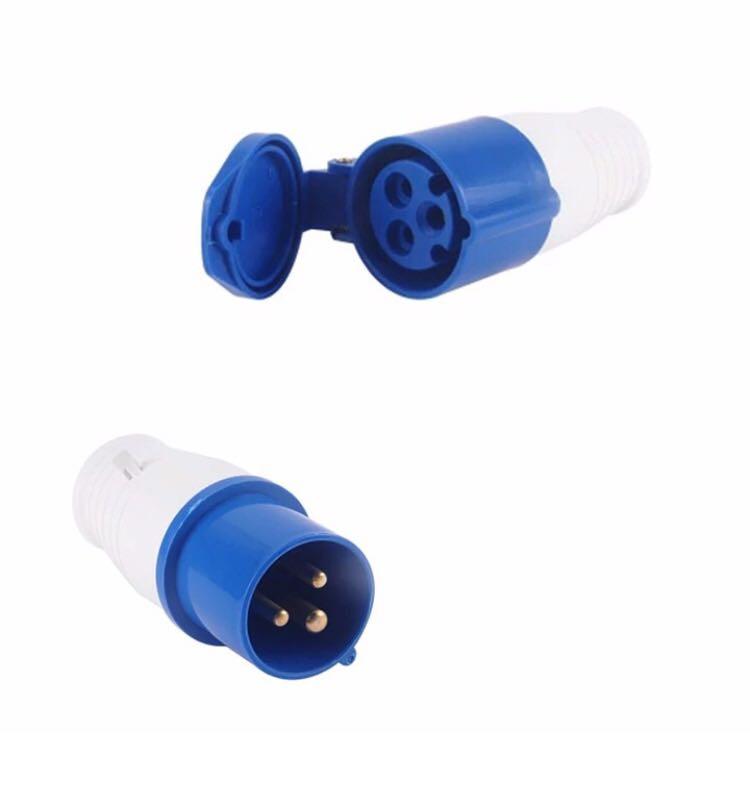 Bộ ổ phích cắm điện 3 chấu công nghiệp ( 1 đầu đực + 1 đầu cái)