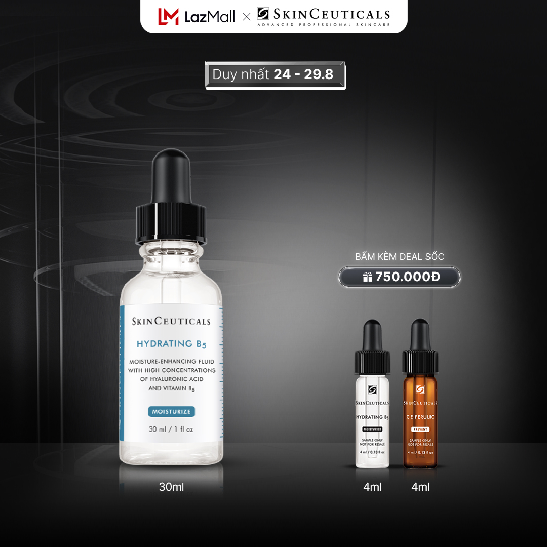 Tinh chất dưỡng da chuyên biệt Skinceuticals Hydrating B5 giúp cấp ẩm và hỗ trợ quá trình tái tạo da 30ml