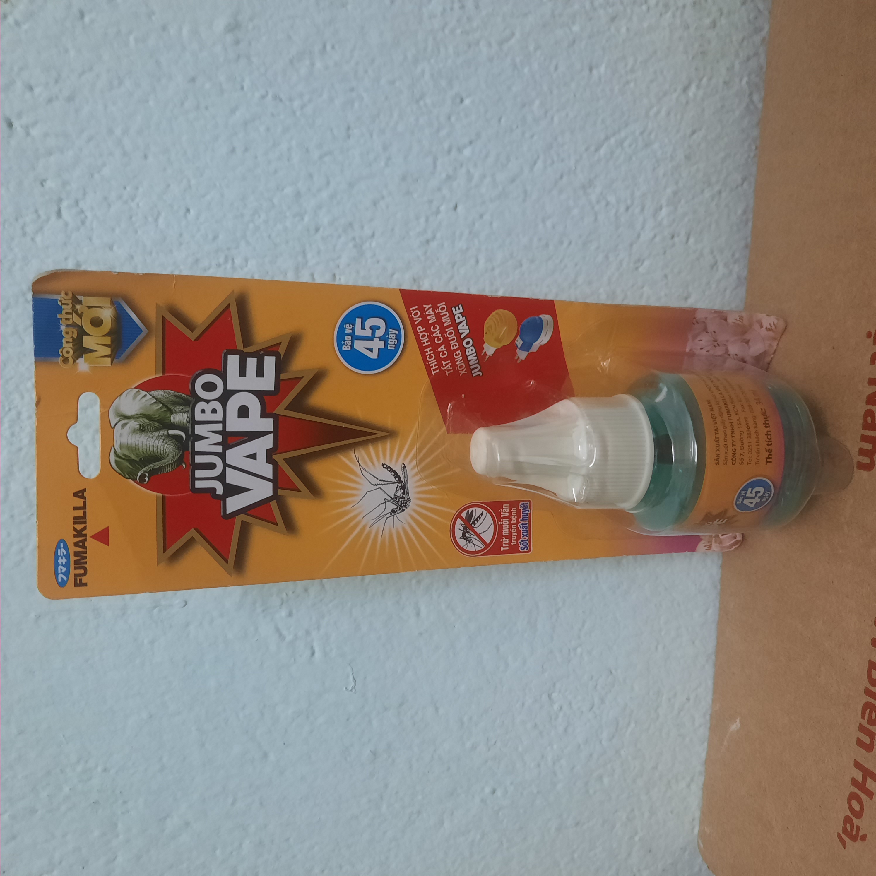 Chất xông đuỗi muỗi 45 ngày jumbo vape l5 hương hoa lily 34ml