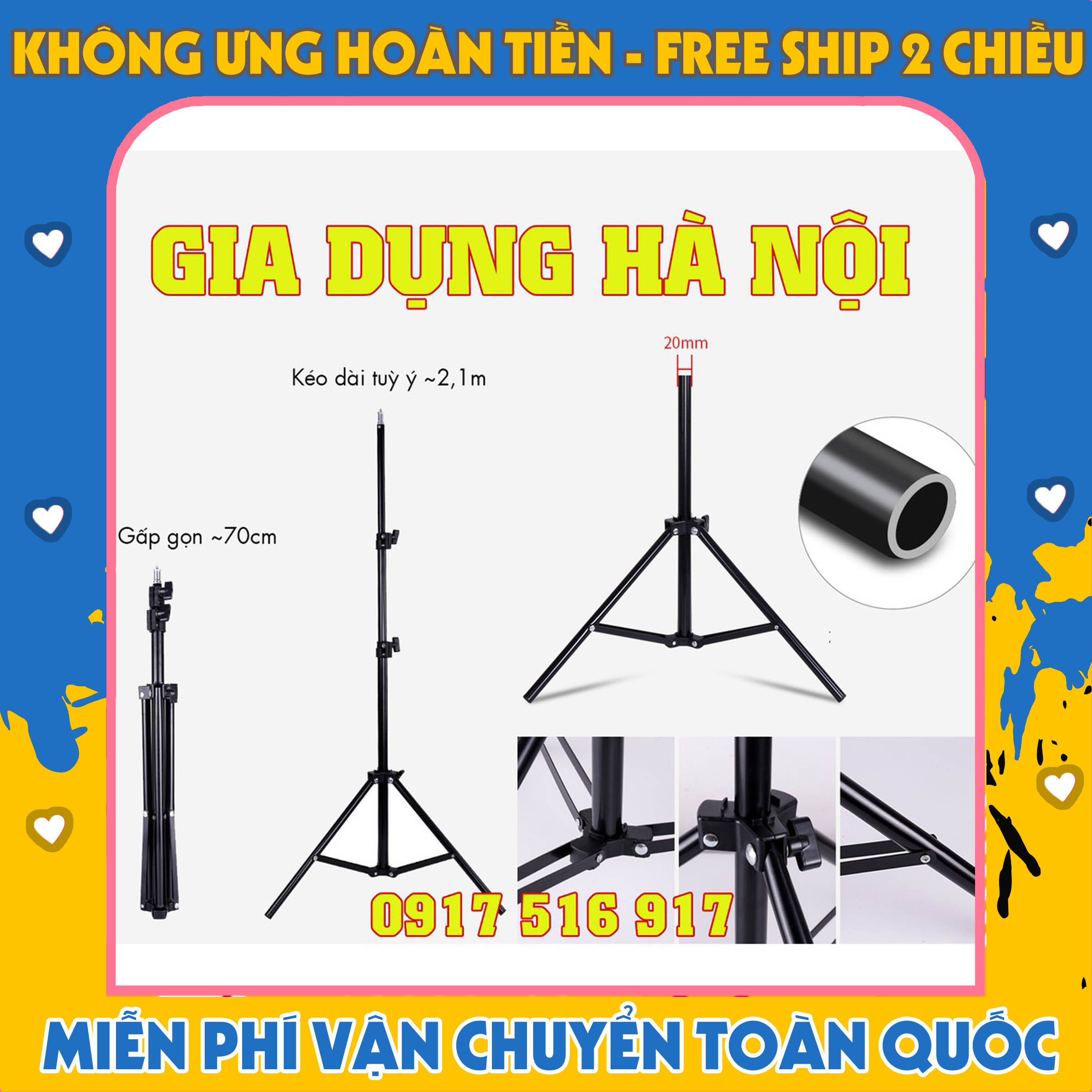 Chân đèn studio, chân đèn livestream, chụp ảnh, quay phim