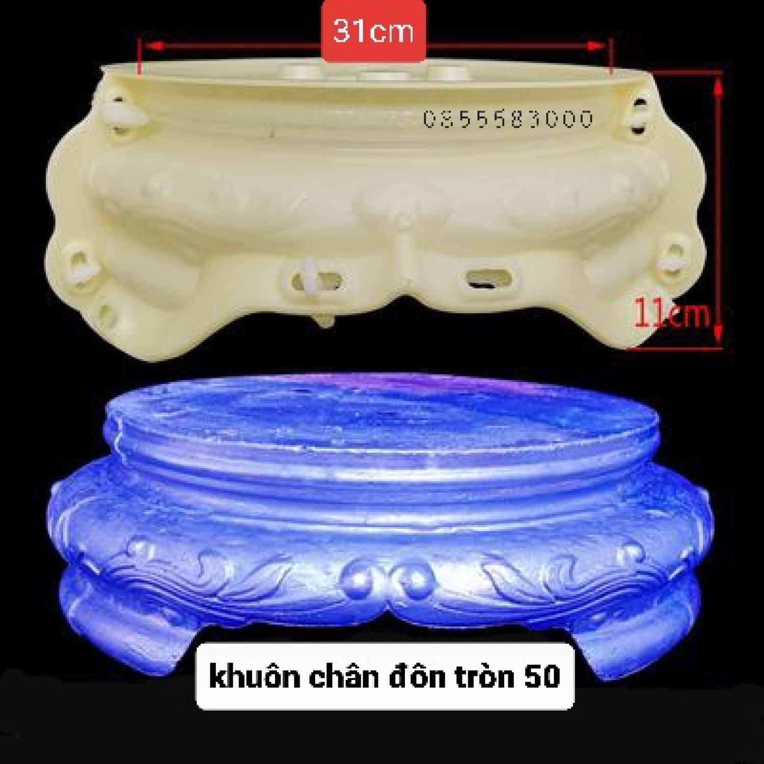 Khuôn đúc chân đôn tròn 50